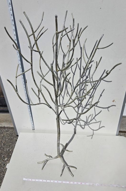 Large Silver Metal Branch Display Tree