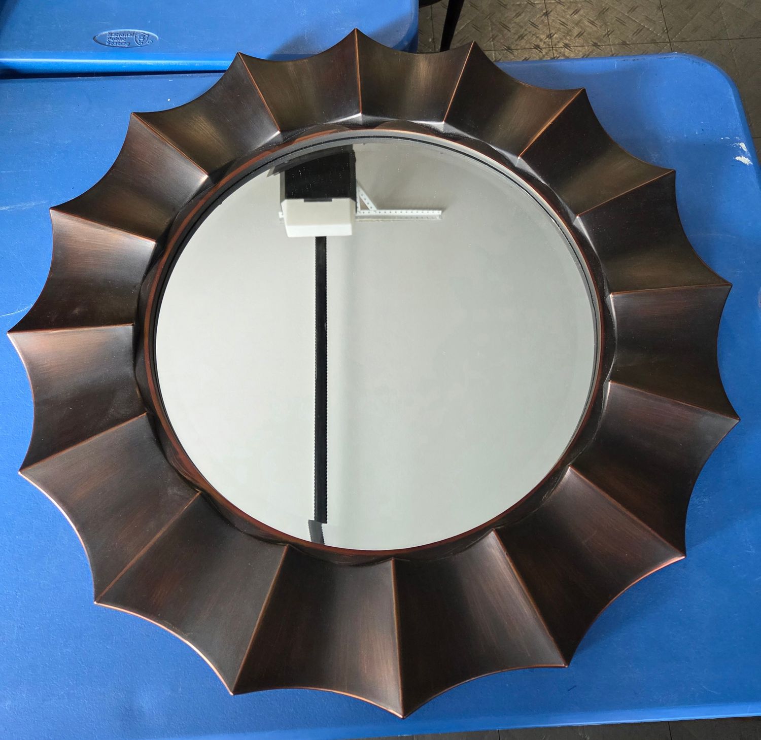 Contemporary Sunburst Wall Mirror