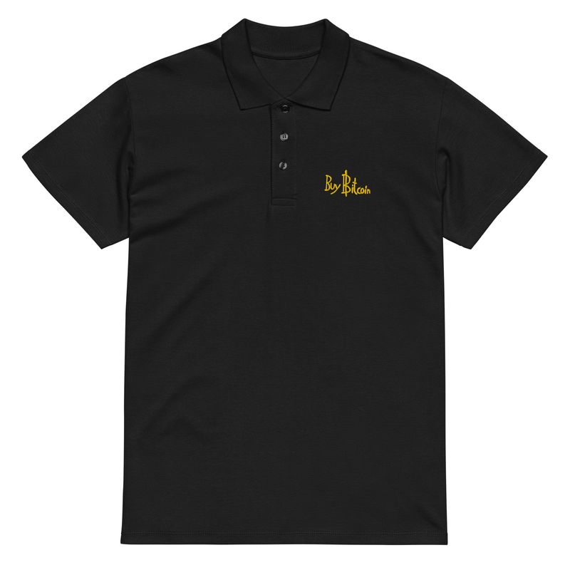 Buy Bitcoin Pique Polo Shirt