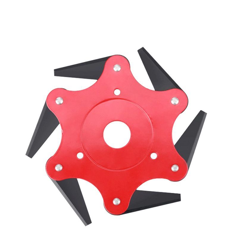 Six-leaf Cutter Head Grass Head Cross-border Special For Lawn Mower Accessories Brush Cutter Blade Universal Weeding Grass Knife