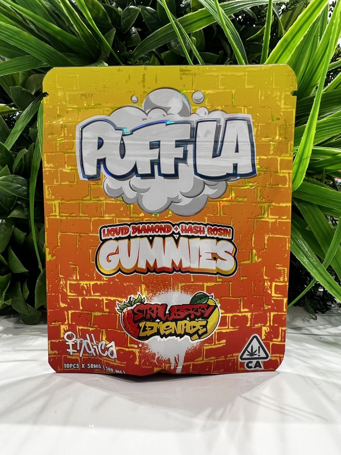 PUFF LA GUMMIES - HASH ROSIN 500mg - STRAWBERRY LEMONADE