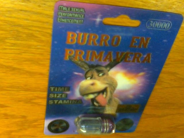 Mens Sex Pill , 1 capsule &#39;BURRO EN PRIMA VERA&#39;