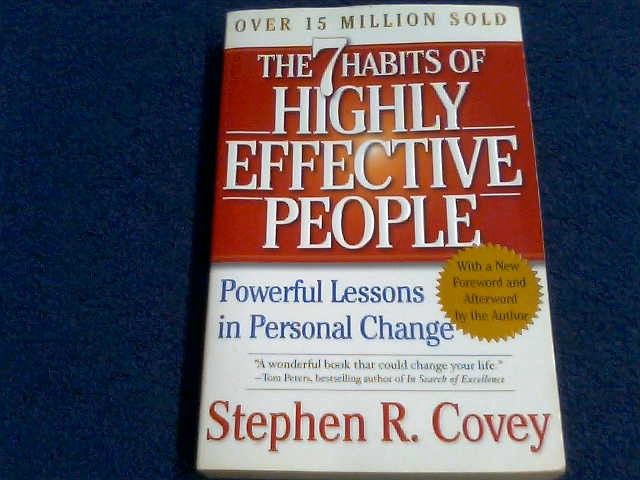7 Habits of highly effective people /sft back book, by Stwphen Covey