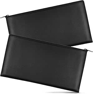 MONEY/CASH BAG in blue or black color 2 pack