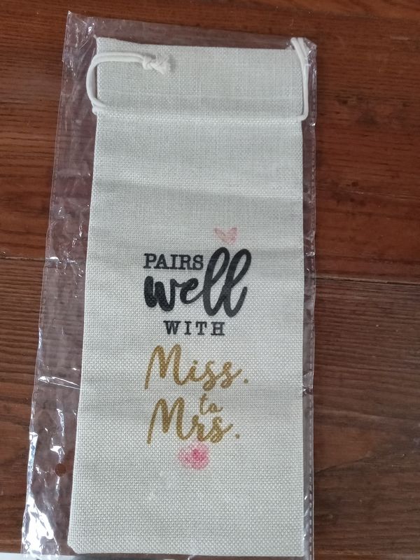 Miss to Mrs. Wine Bag