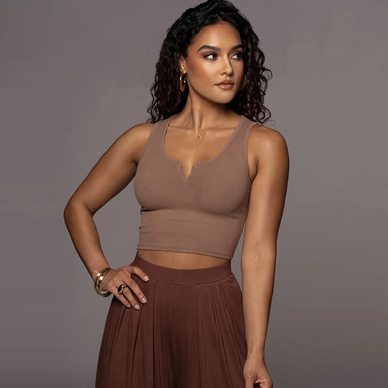 Slim-fit Inner Crop Camisole Vest