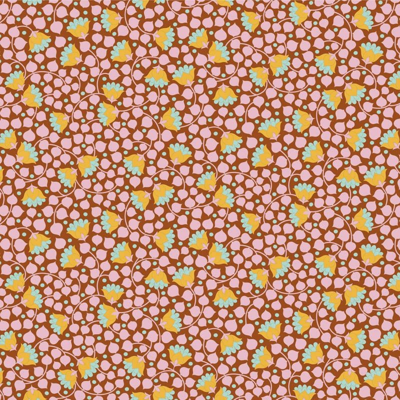 Bellflower in Mulberry | Wallflower by Tilda | per 10cm
