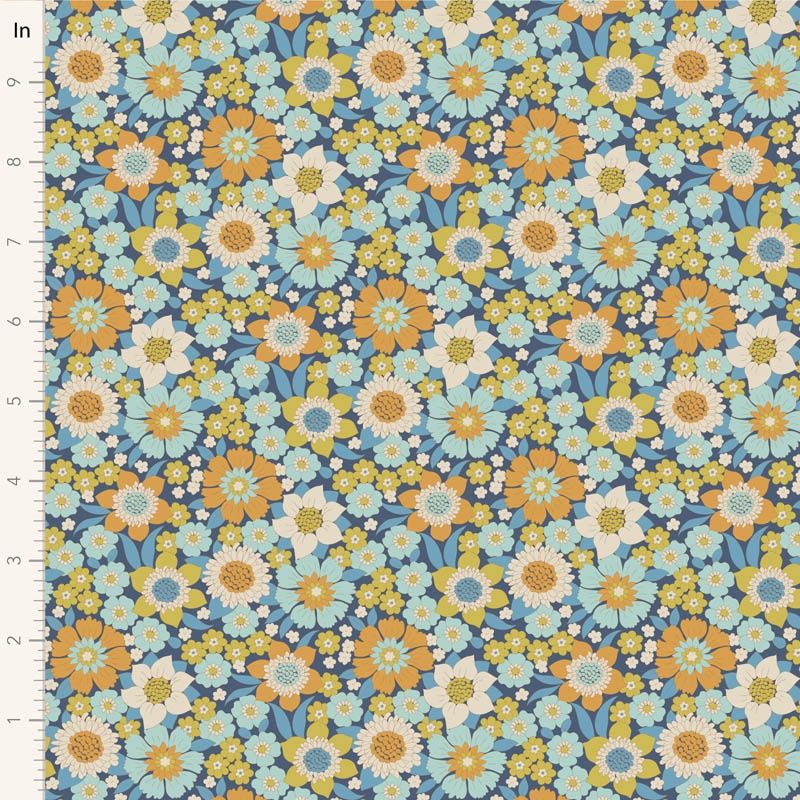 Lauren in Blue | Wallflower by Tilda | per 10cm