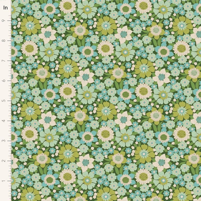 Lauren in Green | Wallflower by Tilda | per 10cm