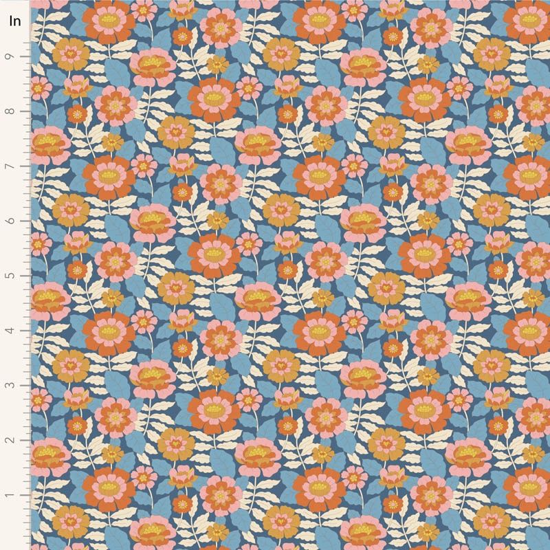 Beverly in Blue | Wallflower by Tilda | per 10cm