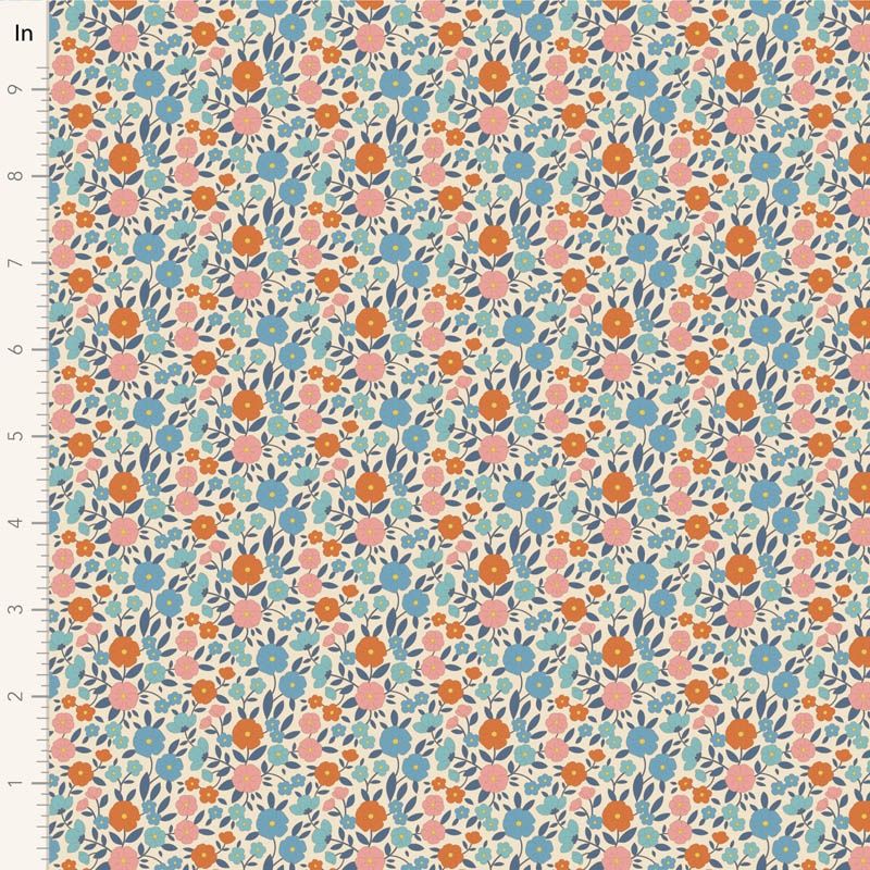 Janice in Blue | Wallflower by Tilda | per 10cm