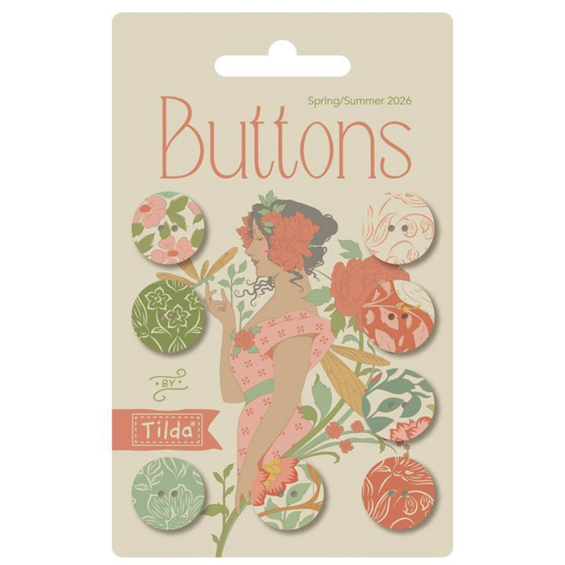 Songbird by Tilda | Coral Buttons