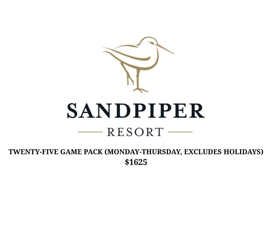 Twenty-Five Game Pack (Monday-Thursday, excludes holidays)