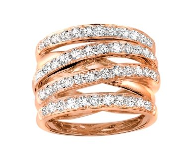 Ladies Diamond Row Ring
