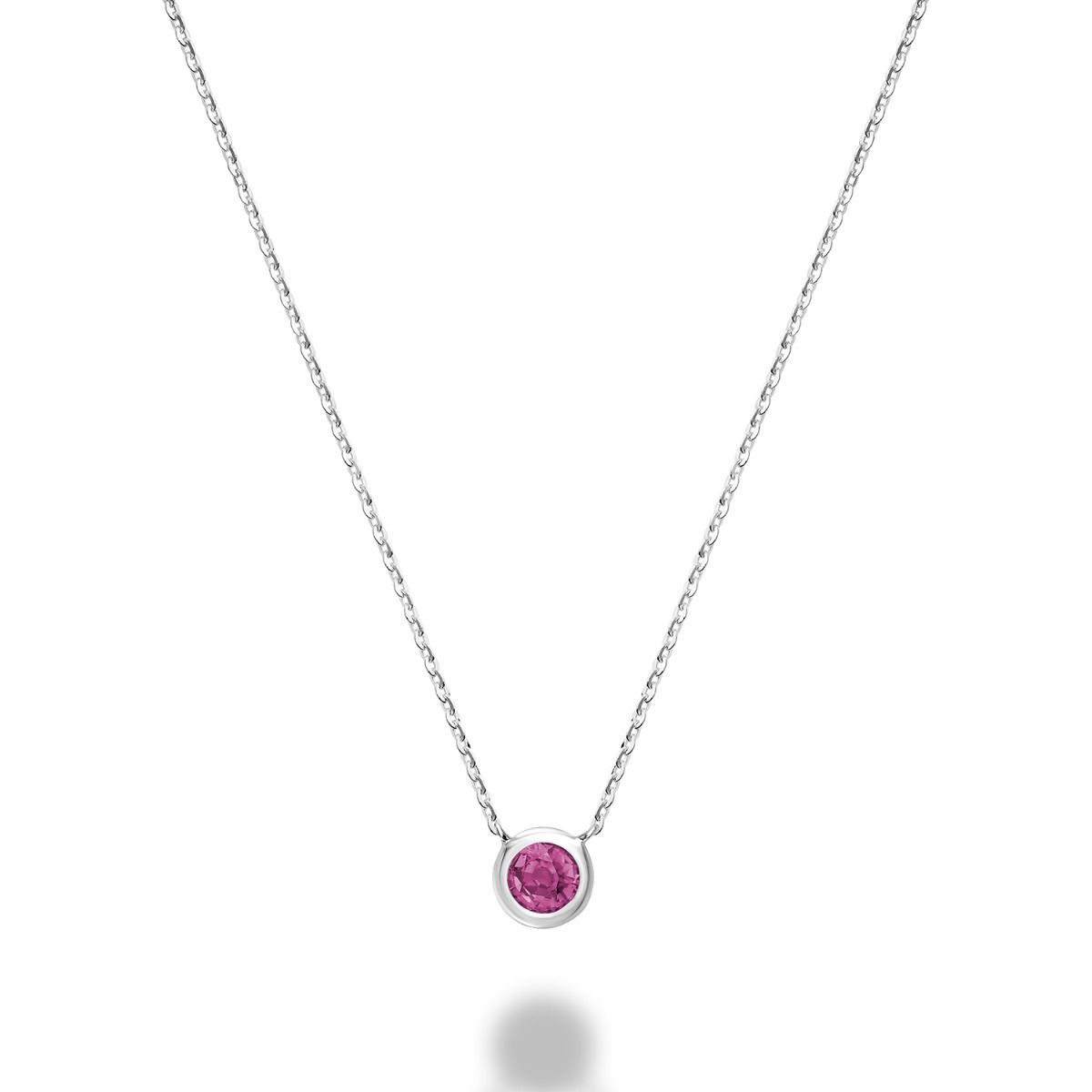 Collier collet  pierre semi-précieuse, Pierres précieusess: Tourmaline