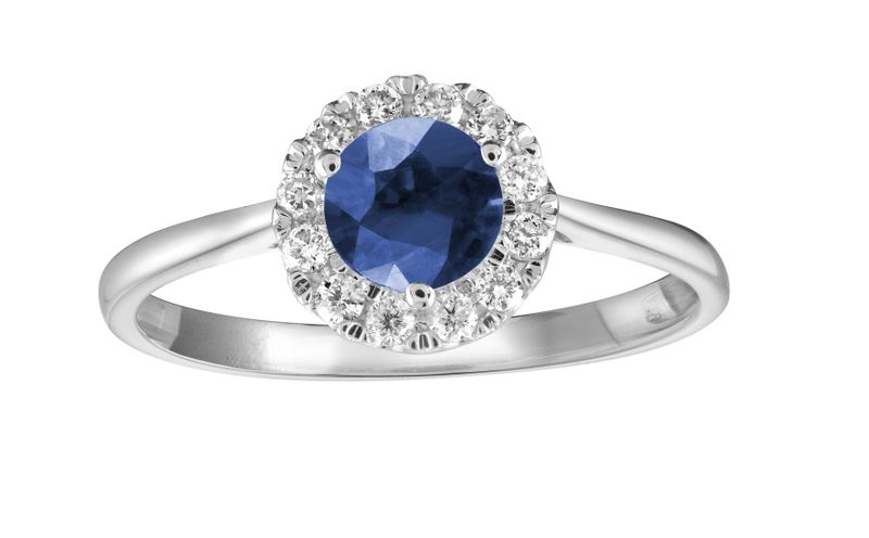 Sapphire and Diamond Ring