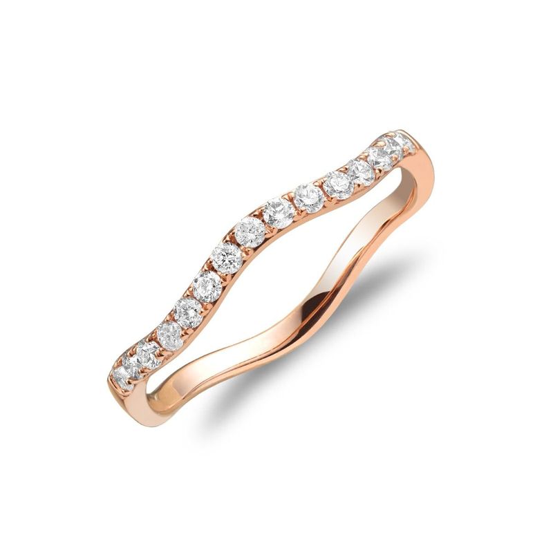 Half Eternity Curve Ring