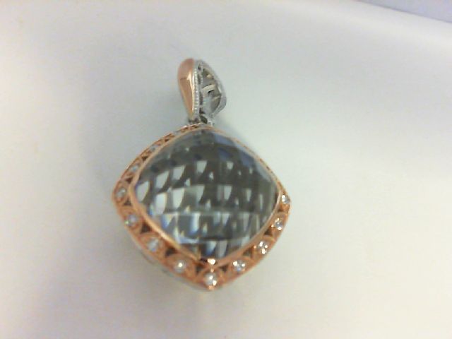 Tacori Pendant topaze et diamants