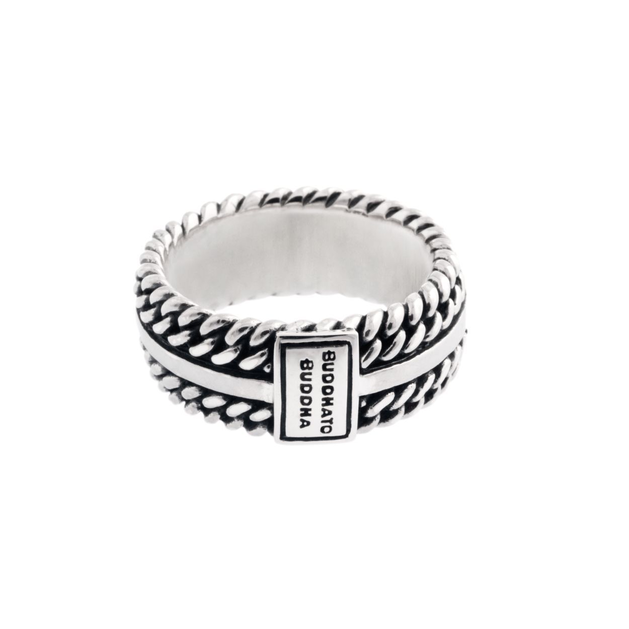 ​Buddha to buddha bague chaine texturé