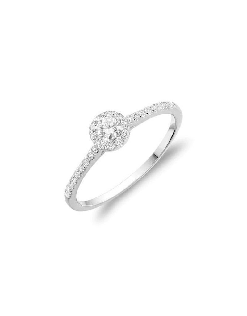 ​Halo diamond engagement ring