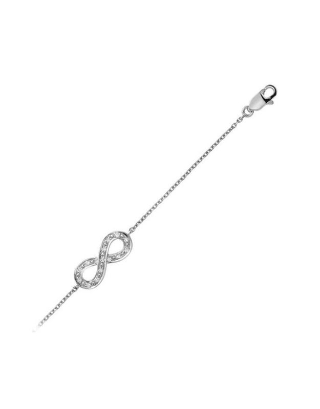 Infinity diamond bracelet