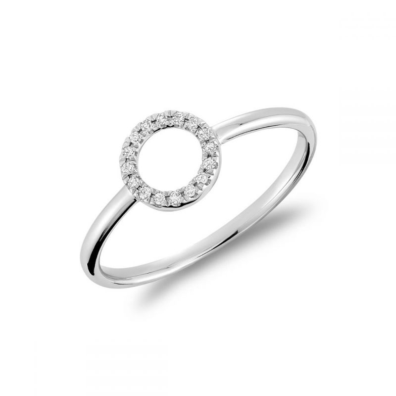​Bague femme cercle diamants