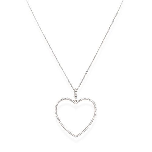 Amen chaîne coeur pendentif