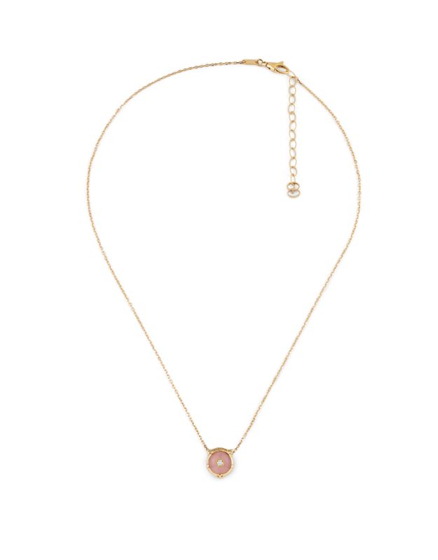 Gucci Collier Le marche des merveilles 18k Or rose opale rose et diamant 3=0.05ct VS F-G