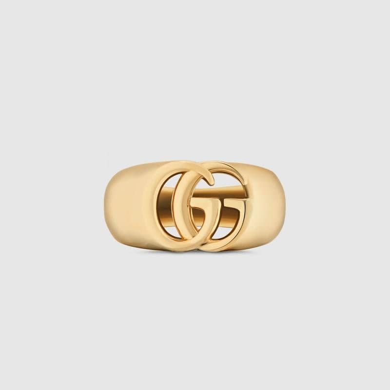 YBC525727001024 GUCCI BAGUE RUNNING G HOMME 18 KT JAUNE