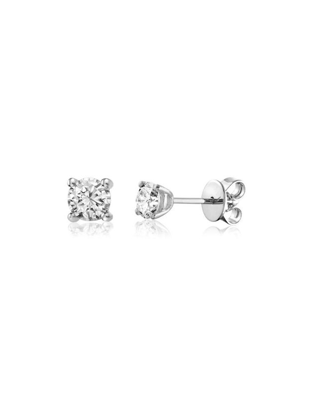 Boucles d'oreilles fixes Diamants