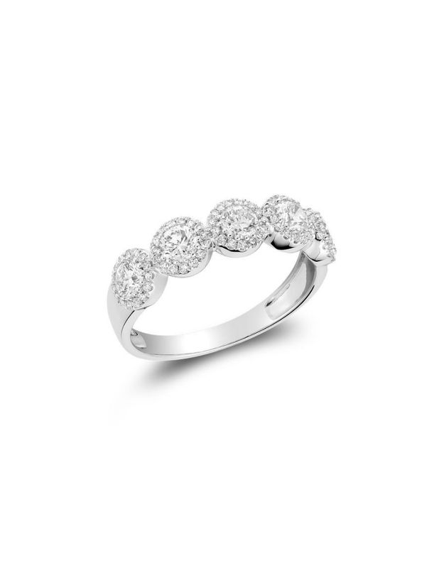 Bague diamants demi éternité