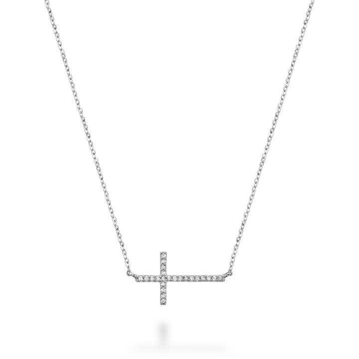 Collier croix en diamant