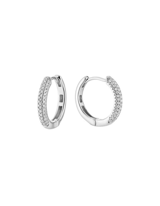 Boucles D'oreilles diamants huggie