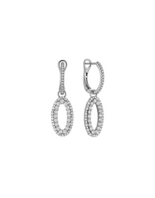 Boucles D'oreilles pendant en diamants