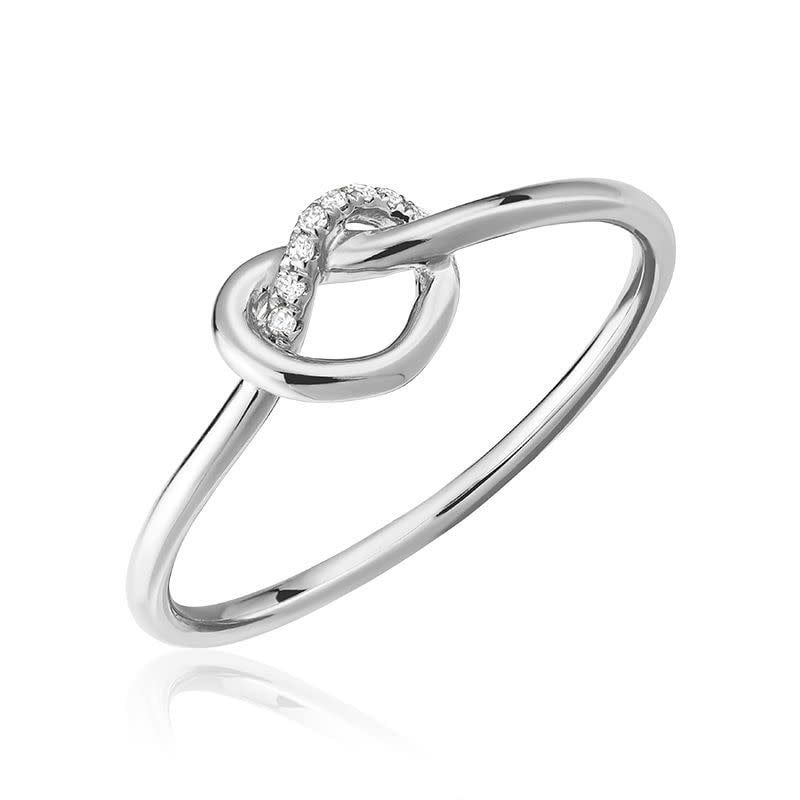 Bague dame nouer couer