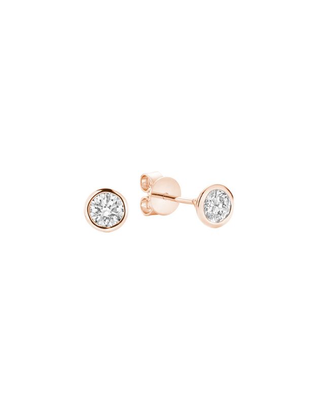 Boucles d'oreilles fixes diamants