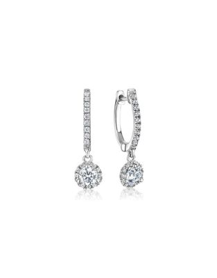Boucles d'oreilles anneaux Martini suspendu