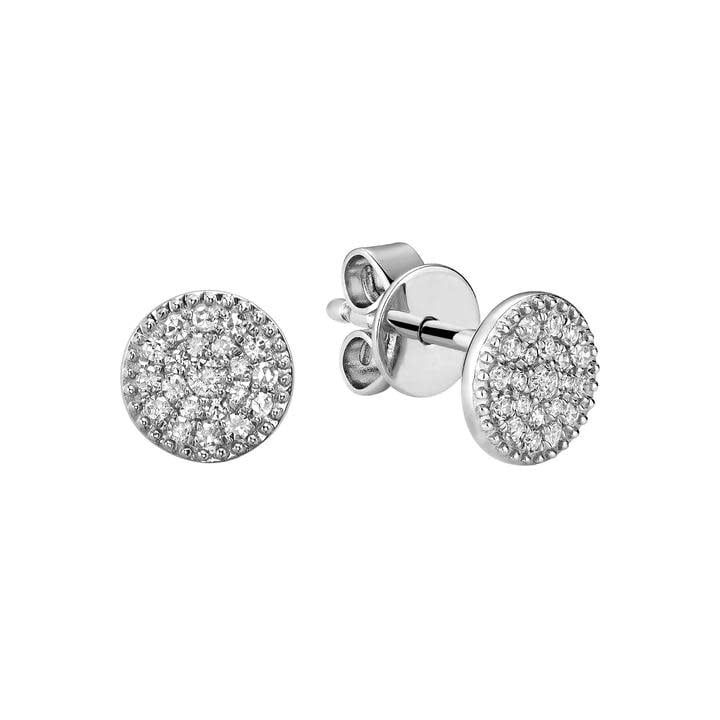 Boucles D'oreilles fixes diamants