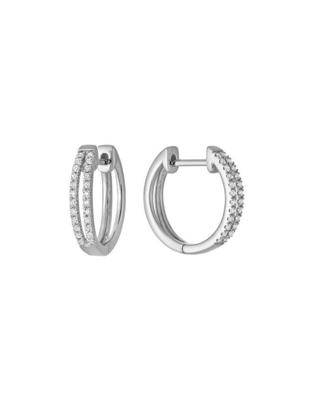 Boucle d'oreilles diamants huggies