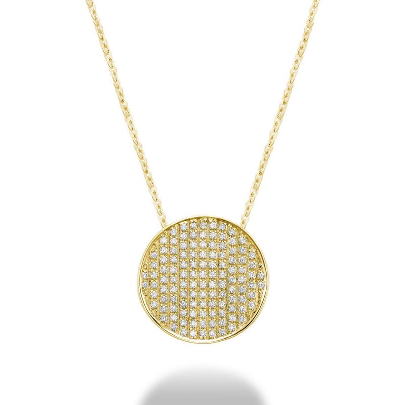 Disk Diamond pendant