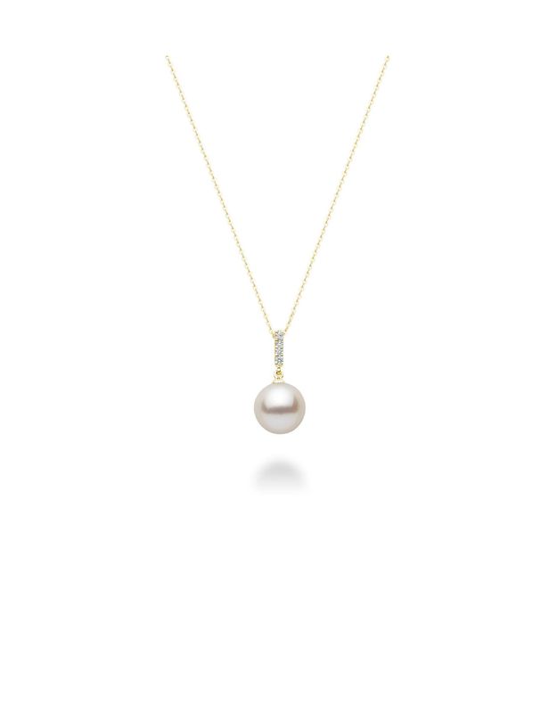 Pendentif perles et diamants