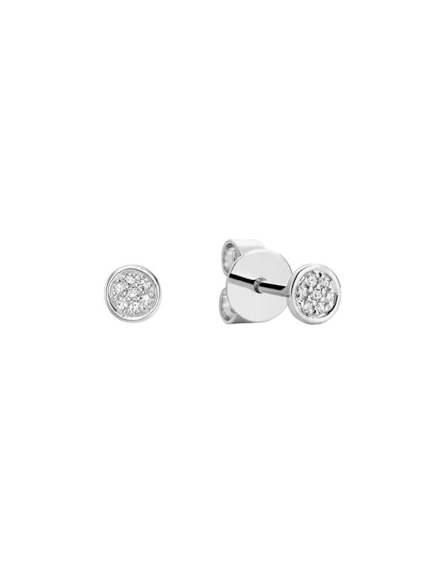 Boucles d'oreilles fixes diamants