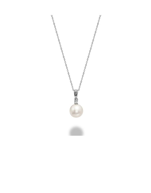 Pendantif perles et diamant