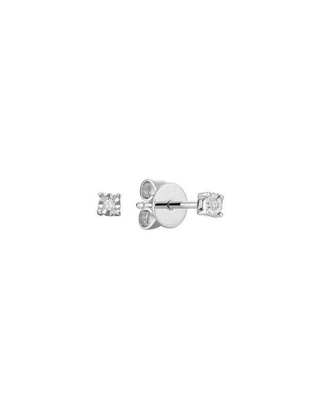 Boucles d'oreilles illusion diamants