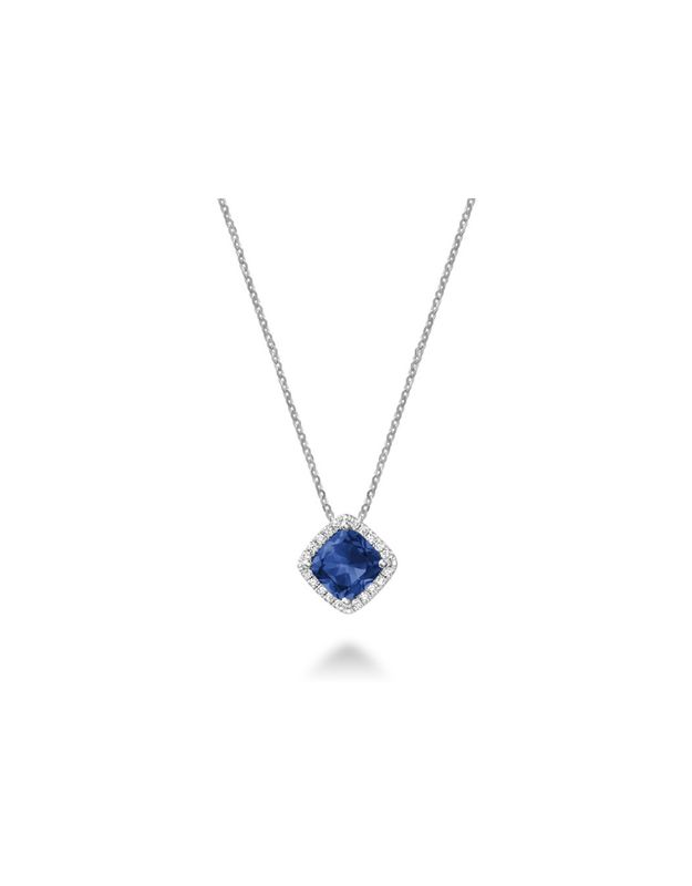Pendantif gemme et diamants