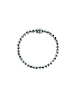 Bracelet tennis gemme et diamants