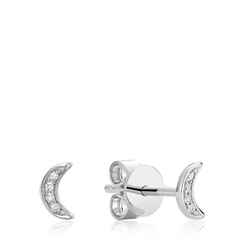 Boucles D'oreilles fixes Lune