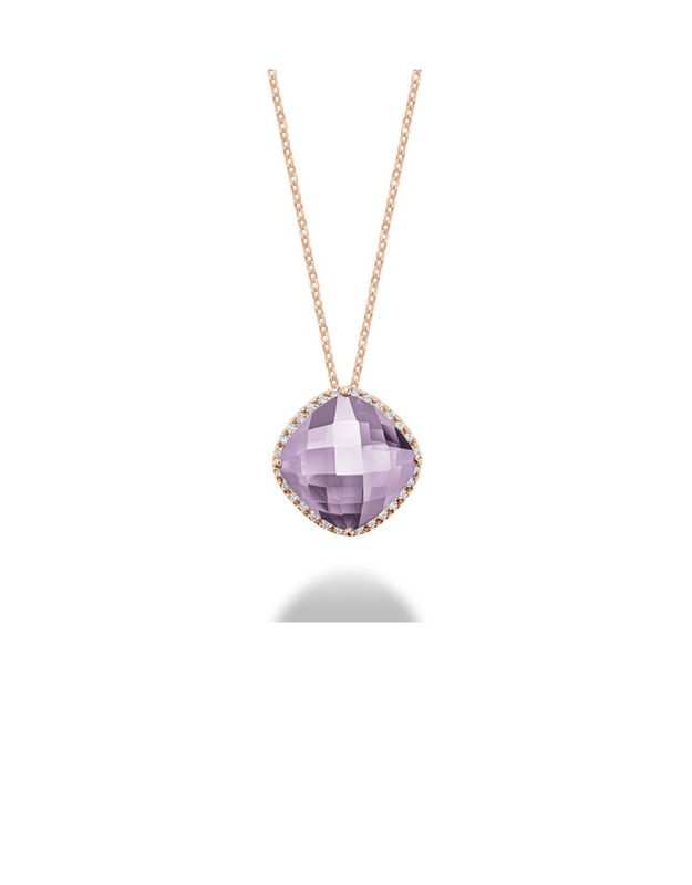 Pendentif gemme et diamants