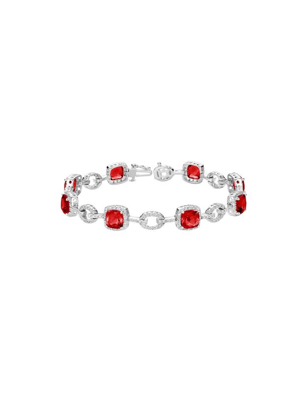 Bracelet diamant et rubis
