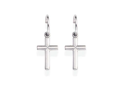 Amen Cross Stud Earrings